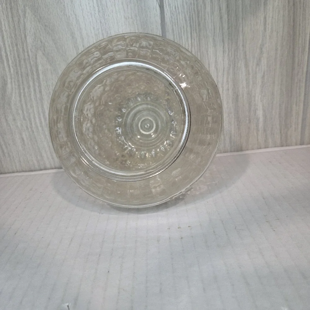 Vintage MCM Beehive Acorn Glass Globe Light Shade w/ Brass 3-1/4